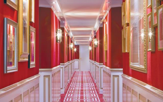 Uniworld's partnership with Red Carnation Hotels is evident in the attractive passenger corridors. Photo courtesy of Uniworld Boutique River Cruises
