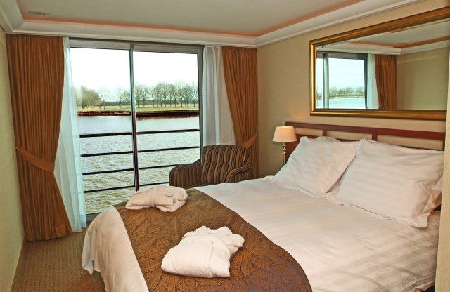 Nearly all staterooms aboard AmaDagio feature French Balconies. Photo courtesy of AmaWaterways.