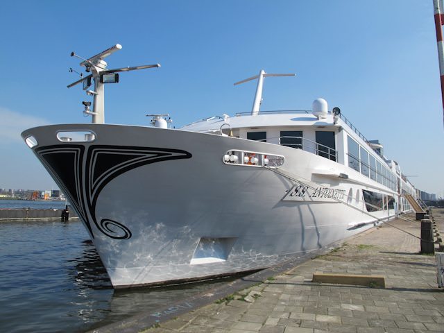 Uniworld's S.S Antoinette, shown here in Amsterdam, will be getting a sister in 2014. Photo © 2012 Aaron Saunders