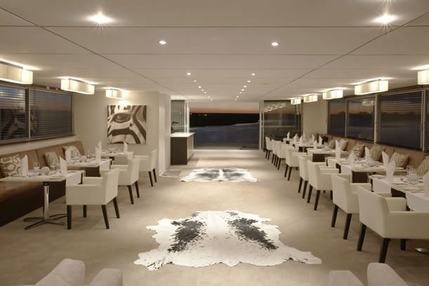 Zambezi Queen was designed with a modern African luxury feel. Photo courtesy of AmaWaterways