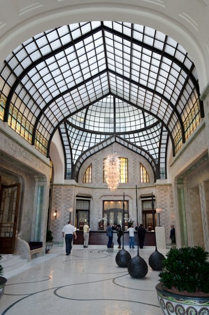 If you have time, pop into the Lobby of the Four Seasons Budapest on Széchenyi István tér 5-6 for one of the most breathtaking lobbies you're likely to see.