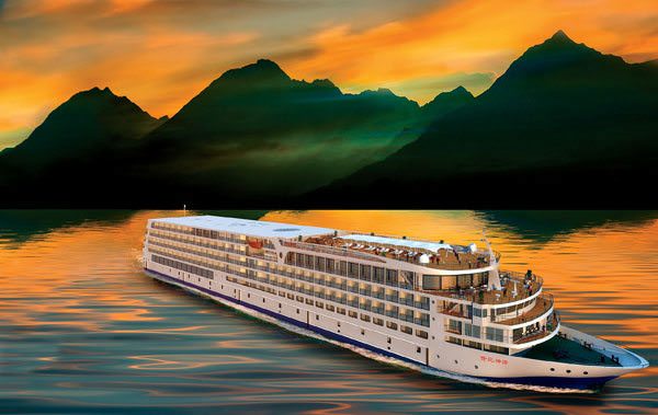 Century Paragon is making waves on the Yangtze. Illustration courtesy of Century Cruises.