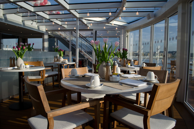 The stunning Aquavit Lounge is one of Viking River Cruises' greatest innovations. Photo © 2013 Aaron Saunders