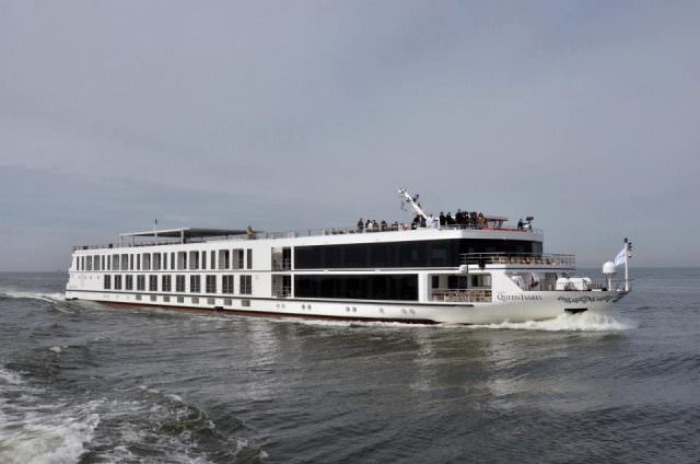 Uniworld's Queen Isabel embarks on her Maiden Voyage on March 28, 2013. Photo courtesy of Uniworld Boutique River Cruises