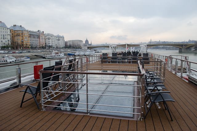 Generally speaking, the Sun Deck is the only place many European river cruise ships will allow smoking. Photo © 2013 Aaron Saunders