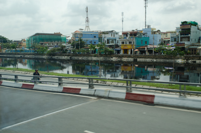 Entering Ho Chi Minh City after transiting from the port of My Tho. Photo © 2013 Aaron Saunders