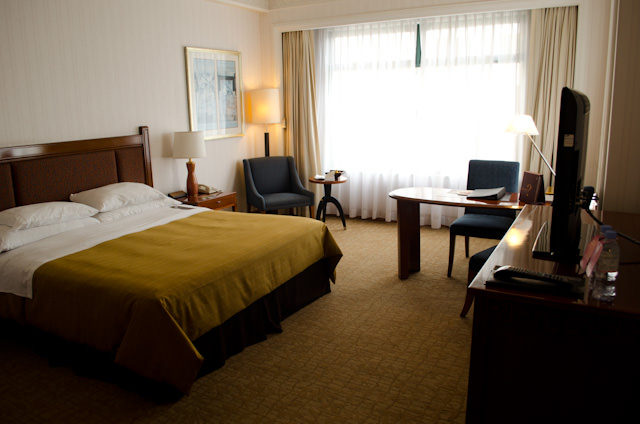 My spacious day room at the Sheraton Saigon was mine to use from 9am until 6pm, with a further option to utilize it until 9pm. Photo © 2013 Aaron Saunders