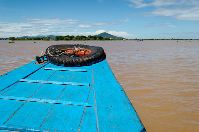 Heading for Kampong Chhnang aboard local boats! Photo © 2013 Aaron Saunders