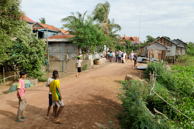 Walking through Koh Chen on another memorable afternoon excursion. Photo © 2013 Aaron Saunders