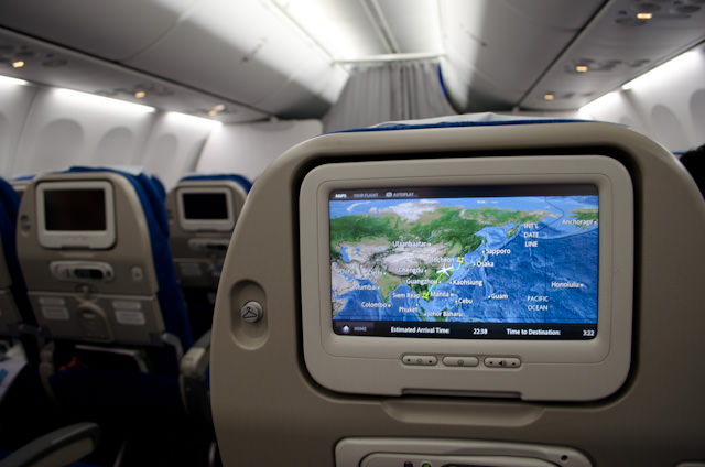 Onboard a Korean Air 737-800, bound from Seoul to Siem Reap, Cambodia! Photo © 2013 Aaron Saunders