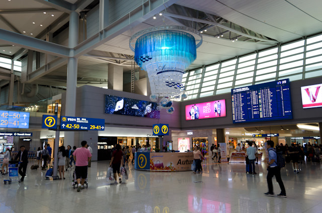 In transit at Seoul's Incheon International Airport. Connecting here is a breeze! Photo © 2013 Aaron Saunders