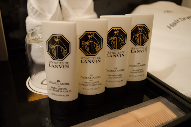 Parisian bathroom amenities. Photo © 2013 Aaron Saunders