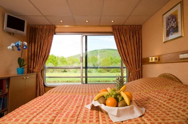 All staterooms located on the Upper Deck of L'Europe feature French balconies. Photo courtesy of CroisiEurope.