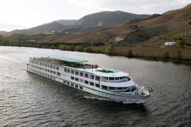 The Infante don Henrique sails through Portugal's spectacular Douro River Valley. Photo courtesy of CroisiEurope.