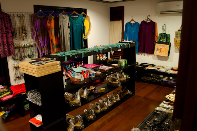 The Gift Shop onboard AmaLotus, located on the port side of Deck 2 adjacent to the main staircase. Photo © 2013 Aaron Saunders