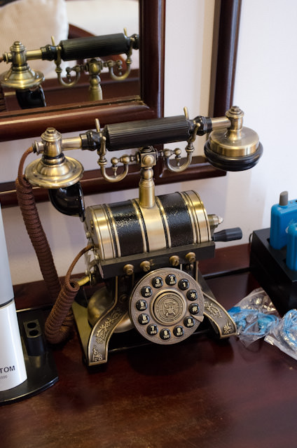 Classically-styled telephone in my stateroom. Nice touch! Photo © 2013 Aaron Saunders