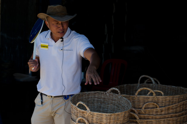 Chanta, our "Blue Group" tour guide while in Cambodia. Photo © 2013 Aaron Saunders