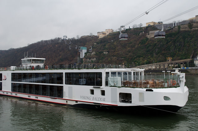 Viking Baldur docked in Koblenz, Germany on Saturday, December 14, 2013. Photo © 2013 Aaron Saunders