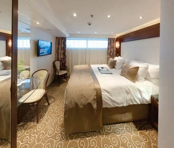 Tauck's new ms Inspire and ms Savor will also have standard riverview staterooms, elegantly appointed, in addition to the new Loft Staterooms. Photo courtesy of Tauck.