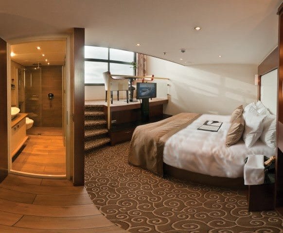 Tauck's new Loft-style staterooms aboard the forthcoming ms Inspire and ms Savor completely re-imagine riverview staterooms. Photo courtesy of Tauck
