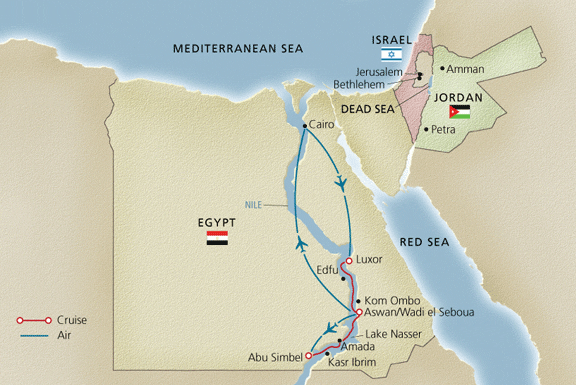 Viking is also offering a handful of departure dates along Egypt's Nile River this fall. Illustration courtesy of Viking River Cruises