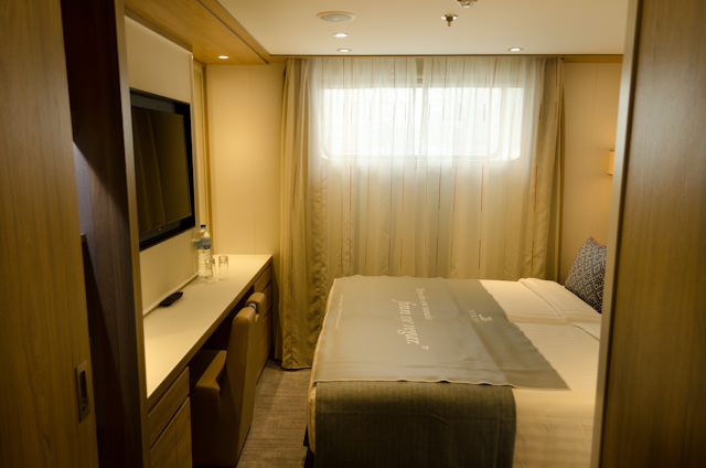 Category E Riverview stateroom 103 aboard Viking Heimdal measures 155 square feet. Photo © 2014 Aaron Saunders
