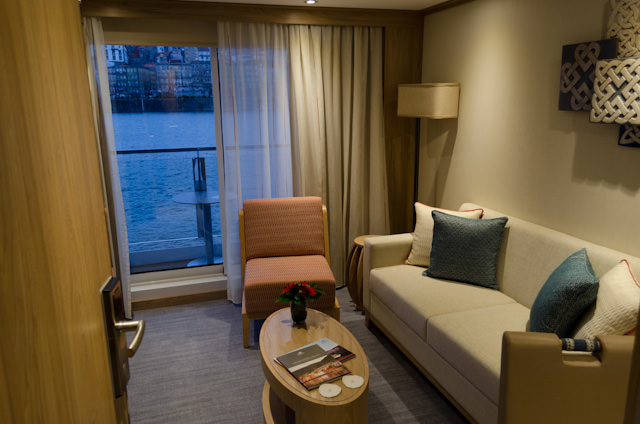 One of the suites aboard Viking Hemming - almost indistinguishable from its Longship counterpart. Photo © 2014 Aaron Saunders