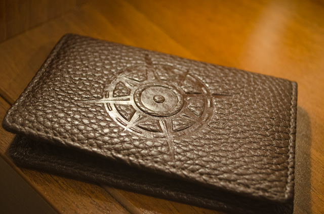 Tauck guests are welcomed aboard the new ms Inspire with these swanky new keycard holders. Photo © 2014 Aaron Saunders