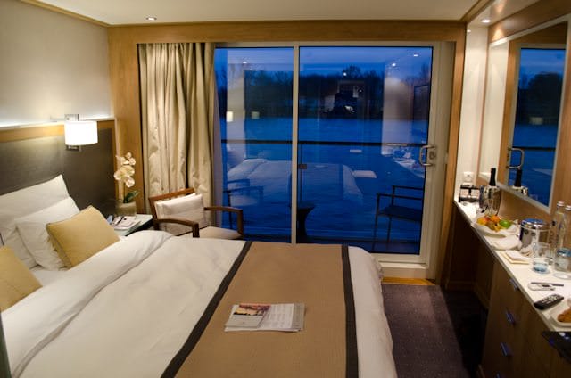 Staterooms aboard the Viking Longships are all welcoming and inviting, with soothing Scandinavian decor. Photo © 2013 Aaron Saunders