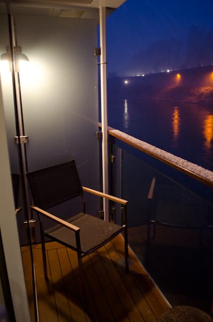 Full Balconies - also called Step Out Balconies - offer an external area in which to sit. This is separate from the main stateroom area, and is similar to balconies found aboard a standard cruise ship. Photo © 2014 Aaron Saunders