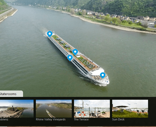 Emerald Waterways now has 360-degree virtual tours of the new Emerald Sky and Emerald Star up on their website. 
