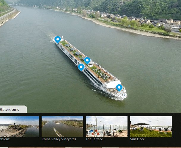 Emerald Waterways now has 360-degree virtual tours of the new Emerald Sky and Emerald Star up on their website.