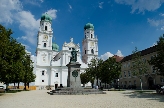 Passau's St. Stephen's Cathedral, also simply known as the Dom, has the largest cathedral organ in the world, with 17,774 pipes. Photo © 2014 Aaron Saunders