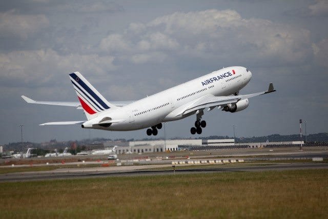 An Air France Airbus A330 takes to the skies. Photo courtesy of Air France.
