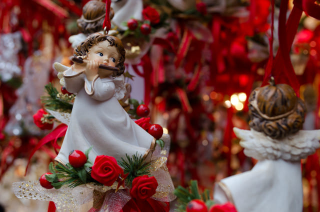 Christmas ornaments in Salzburg, Austria. Photo © 2014 Aaron Saunders
