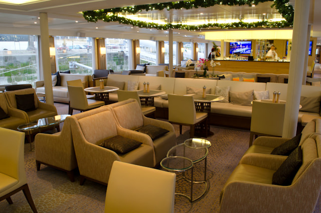 The Viking Lounge aboard Viking Baldur. Photo © 2014 Aaron Saunders