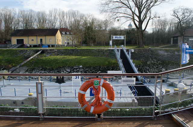 Viking Baldur moored in Melk, Austria. Photo © 2014 Aaron Saunders