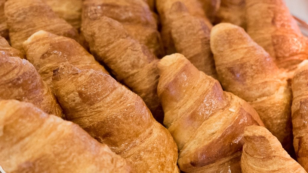 Croissants on the morning breakfast buffet. © 2015 Ralph Grizzle