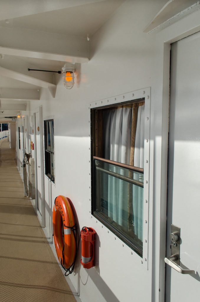 Did I mention that stateroom windows slide down to let the fresh air in? Great feature! Photo © 2015 Aaron Saunders