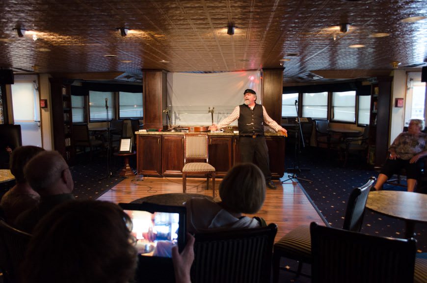 ...the crew of the S.S. Legacy held a Talent Night. Photo © 2015 Aaron Saunders