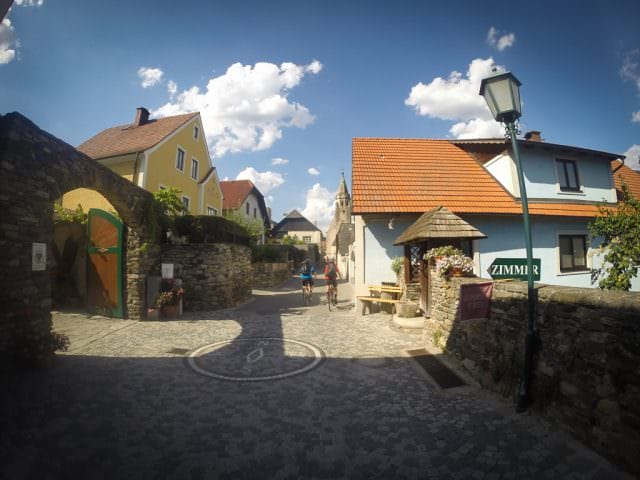Cycling through Wachau Valley
