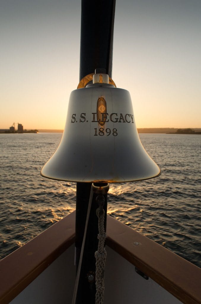 ...as I stand on what could be the most peaceful part of the ship: the bow. Photo © 2015 Aaron Saunders