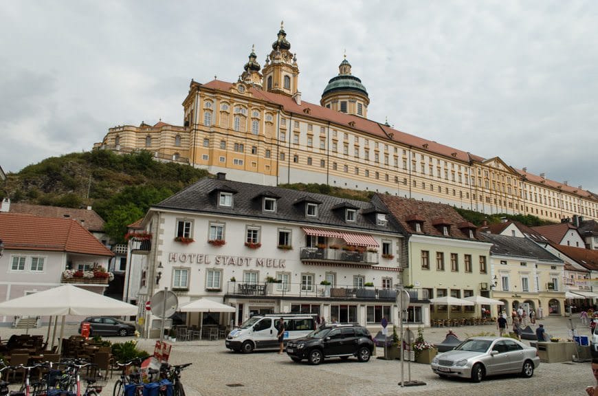 I've said it before, and I'll say it again: The imposing Melk Abbey lords over the town of Melk. Photo © 2015 Aaron Saunders