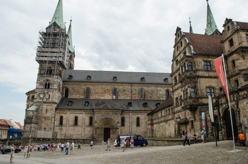On my own, I walked up to the Bamberg Cathedral...Photo ©  2015 Aaron Saunders