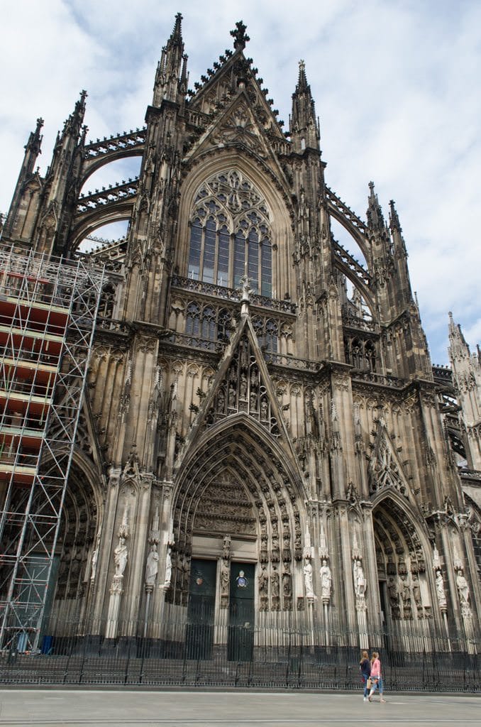 Cologne's Cathedral, or Dom, towers over the city. Heavily bombed during World War II, the process to rebuild Cologne - and the cathedral - was a long one. Photo © 2015 Aaron Saunders