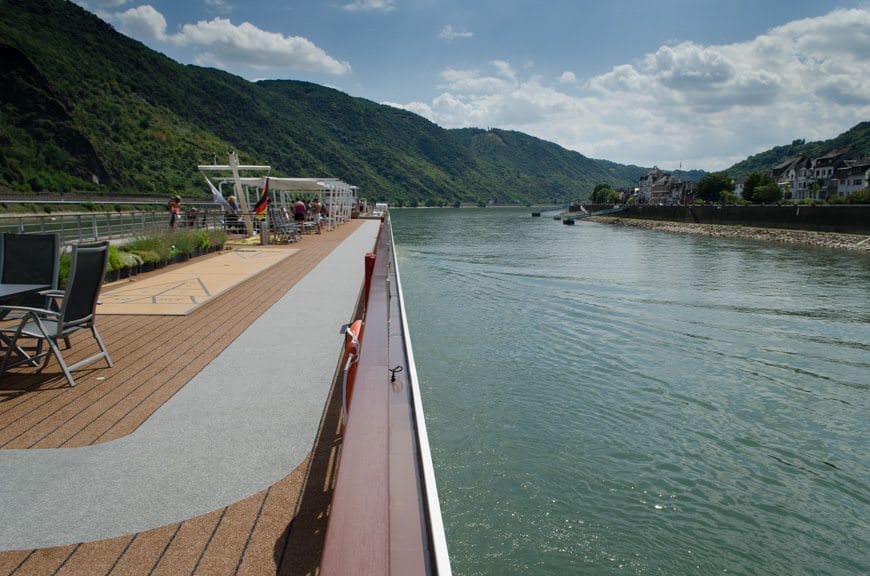 The Sun Deck aboard Viking Vidar: definitely the place to be on a day like this! Photo © 2015 Aaron Saunders
