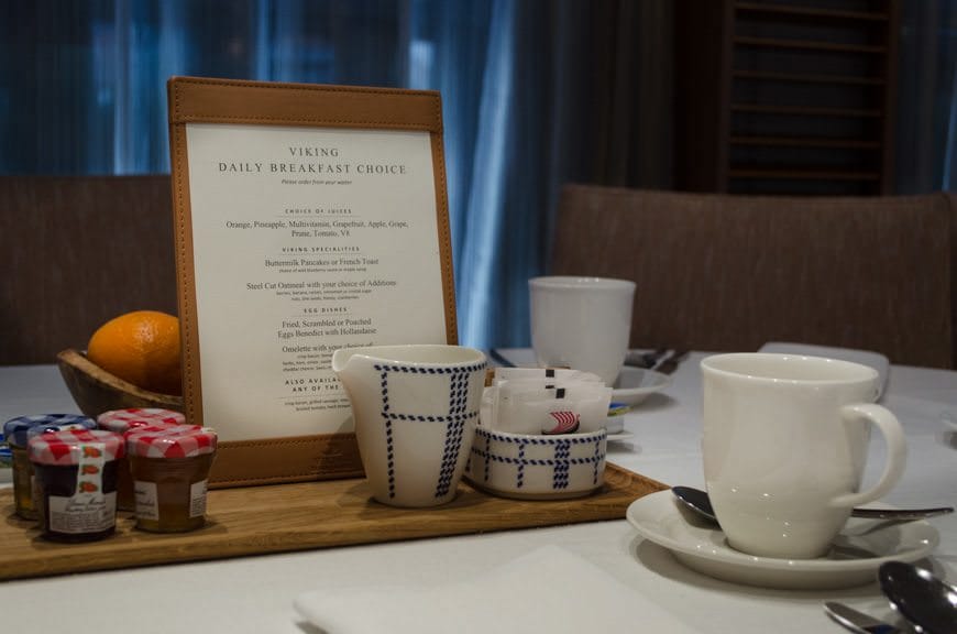 Good Morning! One of my favorite things about Viking River Cruises is their breakfast service - it's tremendous. Photo © 2015 Aaron Saunders
