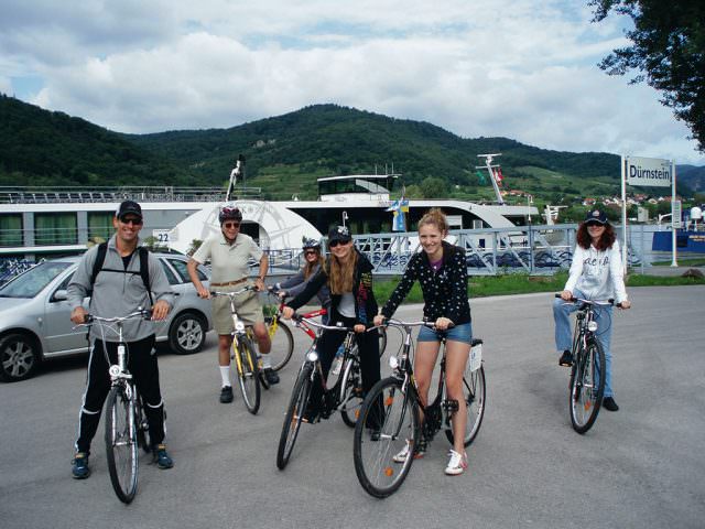 Go cycling together through Austria's Wachau Valley. Tauck provides complimentary bicycles for all. Photo courtesy of Tauck