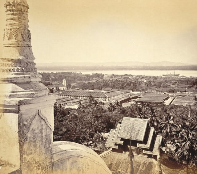 Molumein, the setting of Rudyard Kipling's poem, "Mandalay", as seen at the end of the 1800's. Photo courtesy of Wikipedia / Creative Commons