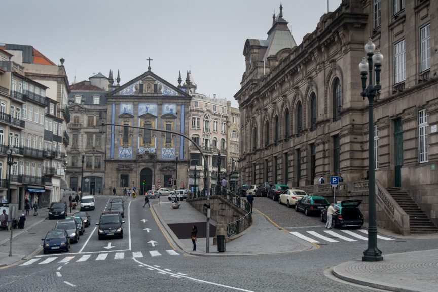 Our next stop: Porto Central Station, located on the right. Photo © 2015 Aaron Saunders
